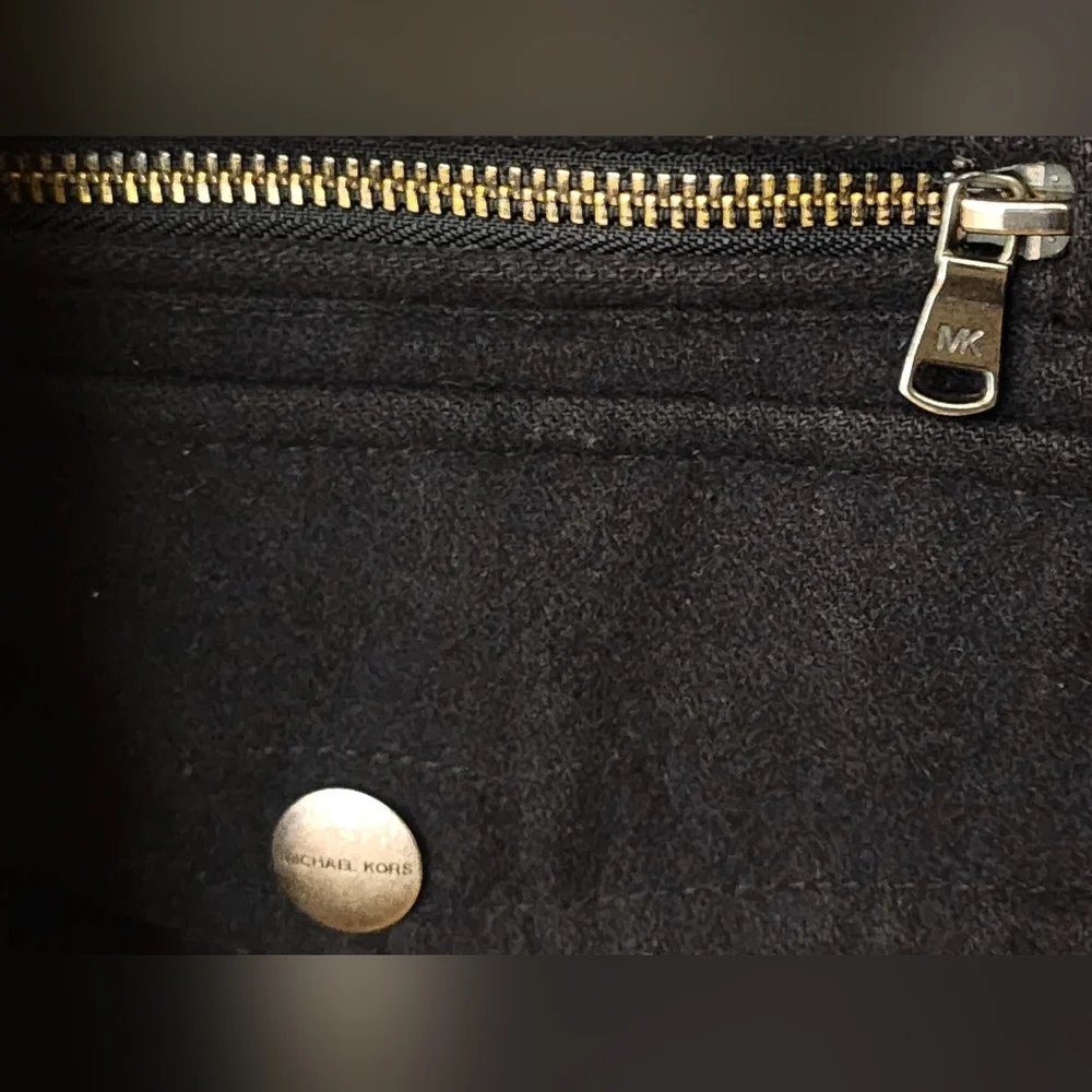 MICHAEL Michael Kors Wool Blend Military Field Lined Insulated Black Coa… - Picture 10 of 13